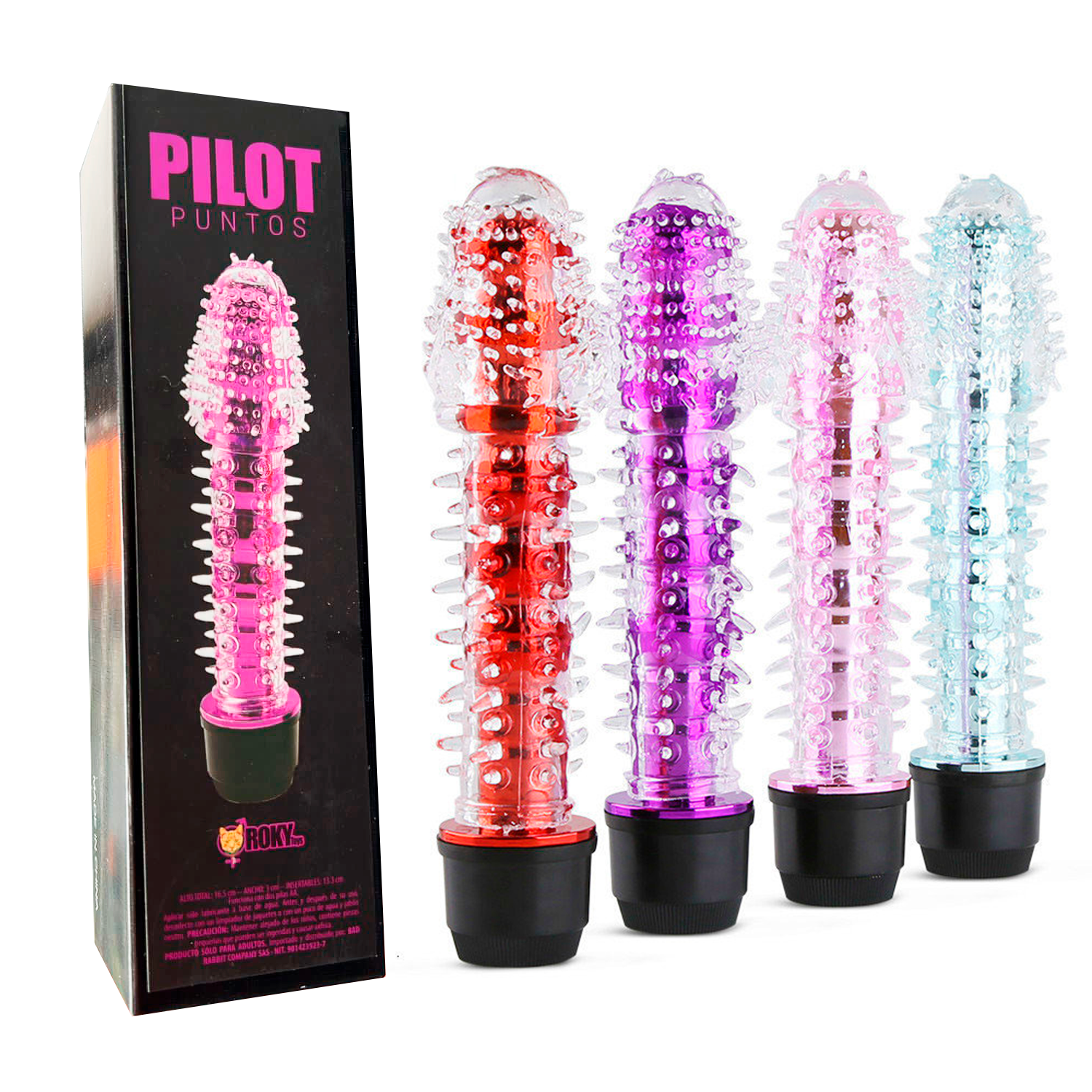 Dildo-Pilot-puyas-1b.png Vibrador Consolador Pilot Estriado - Imagen 1