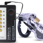 Jaula de Castidad Shock Eléctrico Transparente