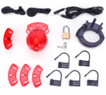 Jaula de Castidad Sadomasoquista Transparente - Imagen 3