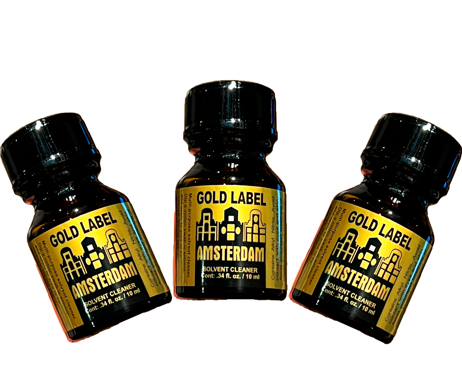 Rush-amsterdam-gold-x-3.png Popper x3 Amsterdam Rush Dilatador Anal Original Americano Importado - Imagen 1