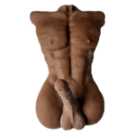 Torso Realista Masculino Brown Pene 21cm - Imagen 6