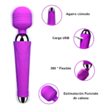 Vibrador Clítoris Micrófono Carga USB - Imagen 5