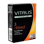 Condones Vitalis Ribbed x 3