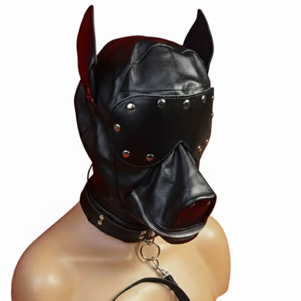 Therian Puppy Leather Mask